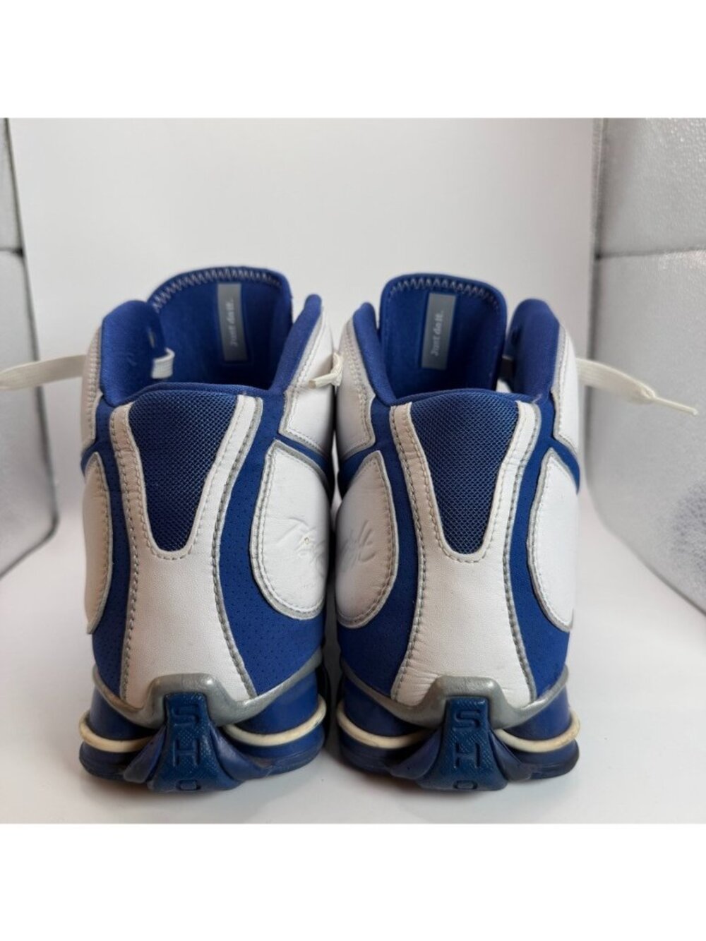 Nike Flight Shox Elite Slam Shoes Mens Size 11 Blue White Basketball 324826-141 - Picture 8 of 14